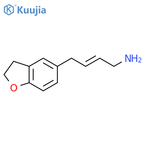 4-(2,3-Dihydro-1-benzofuran-5-yl)but-2-en-1-amine structure