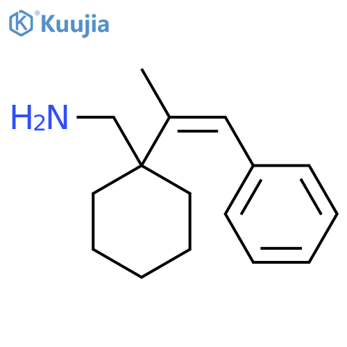 1-(1-phenylprop-1-en-2-yl)cyclohexylmethanamine structure