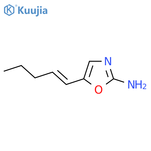 5-(pent-1-en-1-yl)-1,3-oxazol-2-amine structure