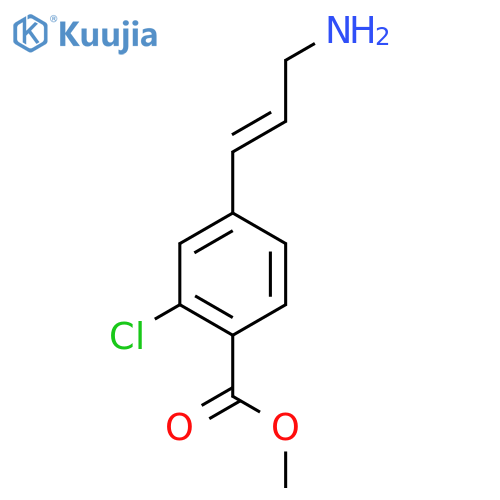 methyl 4-(3-aminoprop-1-en-1-yl)-2-chlorobenzoate structure