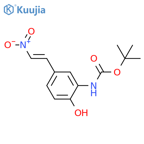 tert-butyl N-2-hydroxy-5-(2-nitroethenyl)phenylcarbamate structure