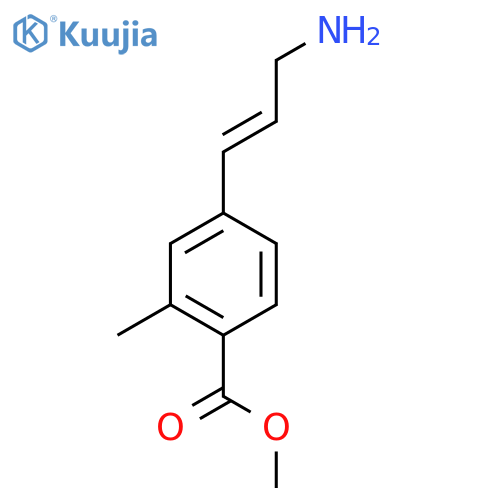 methyl 4-(3-aminoprop-1-en-1-yl)-2-methylbenzoate structure