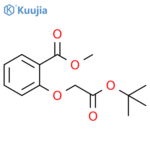Benzoic acid, 2-[2-(1,1-dimethylethoxy)-2-oxoethoxy]-, methyl ester structure