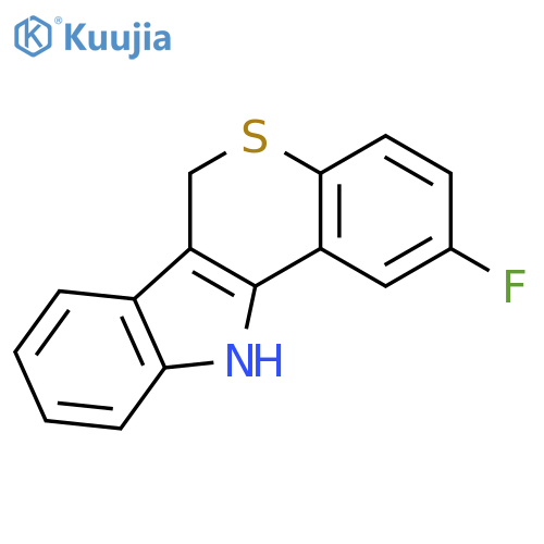 [1]Benzothiopyrano[4,3-b]indole,2-fluoro-6,11-dihydro- structure