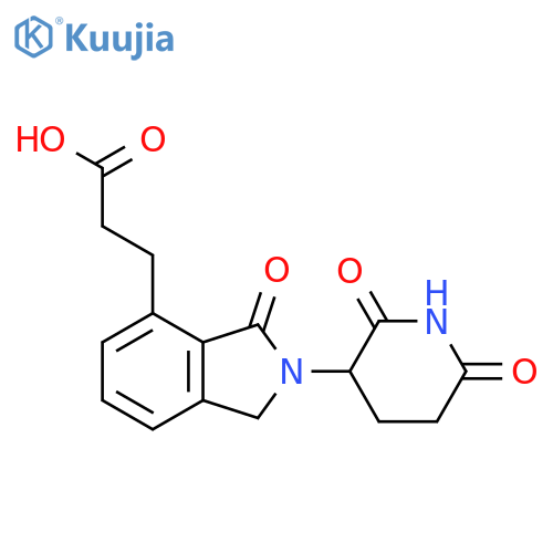 3-[2-(2,6-dioxopiperidin-3-yl)-3-oxo-2,3-dihydro-1H-isoindol-4-yl]propanoic acid structure