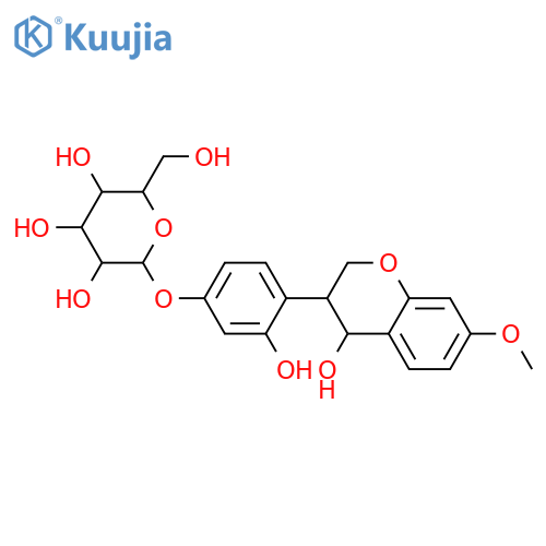 2',4,4',7-Tetrahydroxyisoflavan; (3R,4S)-form, 7-Me ether, 4'-O-β-D-glucopyranoside structure