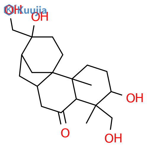 3,6,16,17,18-Aphidicolanepentol; (3α,6α,16β)-form, 6-Ketone structure