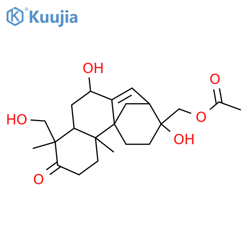 8(13)-Aphidicolene-3,7,16,17,18-pentol; (3α,7α,16β)-form, 3-Ketone, 17-Ac structure