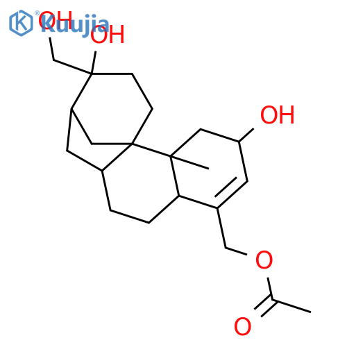 19-Nor-3-aphidicolene-2,16,17,18-tetrol; (2α,16β)-form, 18-Ac structure