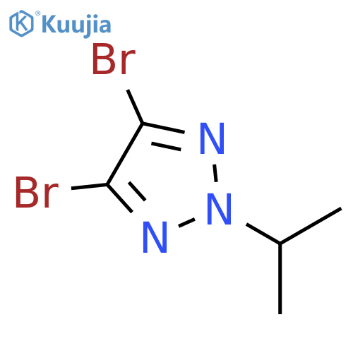 4,5-dibromo-2-isopropyl-2H-1,2,3-triazole structure