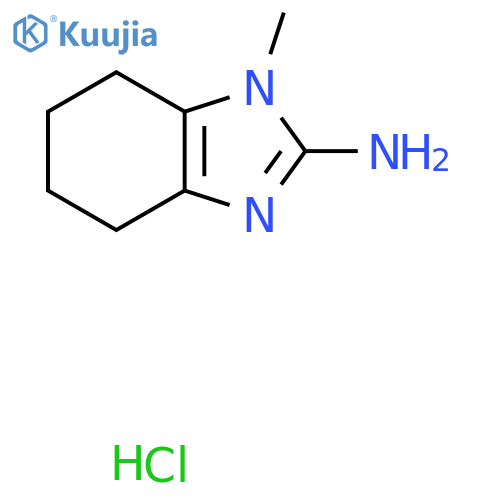 1-methyl-4,5,6,7-tetrahydro-1H-1,3-benzodiazol-2-amine hydrochloride structure
