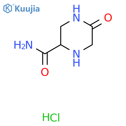 5-oxopiperazine-2-carboxamide hydrochloride structure