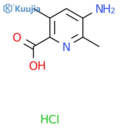 5-amino-3,6-dimethylpyridine-2-carboxylic acid hydrochloride structure