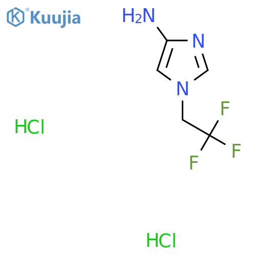 1-(2,2,2-Trifluoroethyl)-1H-imidazol-4-amine dihydrochloride structure
