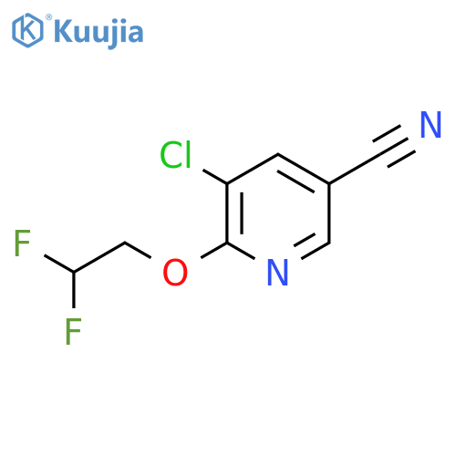 5-chloro-6-(2,2-difluoroethoxy)pyridine-3-carbonitrile structure