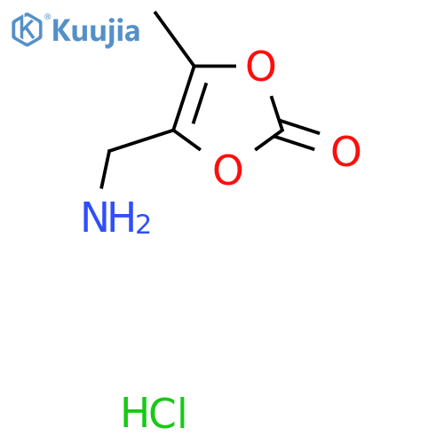 4-(aminomethyl)-5-methyl-2H-1,3-dioxol-2-one hydrochloride structure
