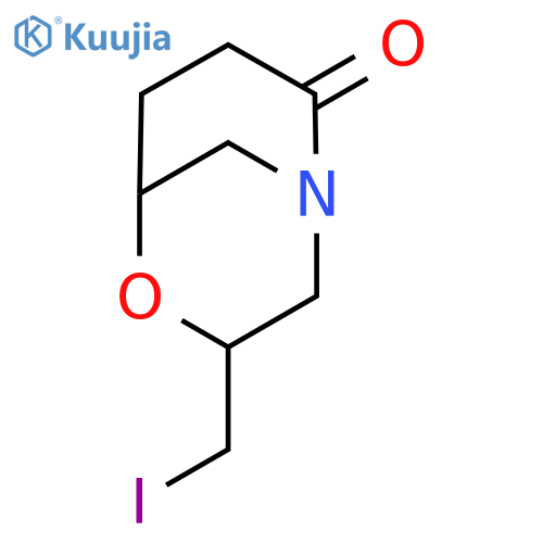 3-(iodomethyl)-4-oxa-1-azabicyclo[3.3.1]nonan-8-one structure