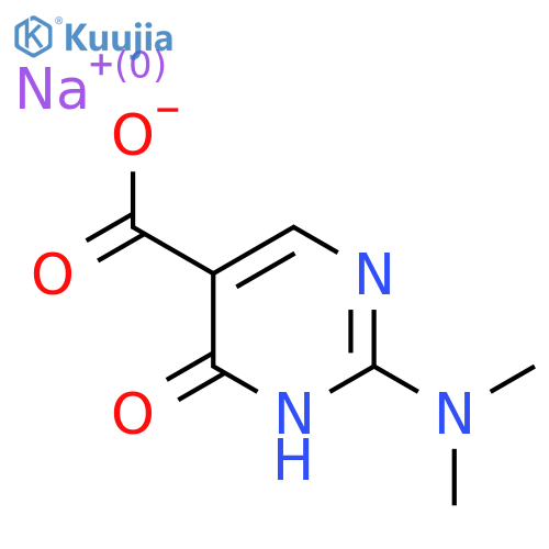 Sodium 2-(dimethylamino)-6-oxo-1,6-dihydropyrimidine-5-carboxylate structure