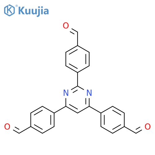 4,4',4''-(Pyrimidine-2,4,6-triyl)tribenzaldehyde structure