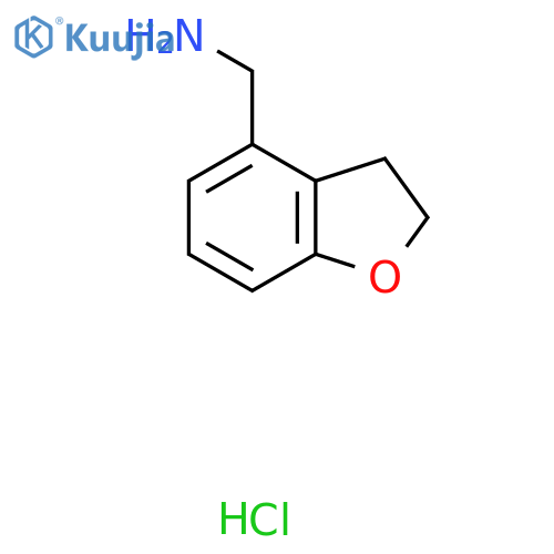 (2,3-dihydro-1-benzofuran-4-yl)methanamine hydrochloride structure