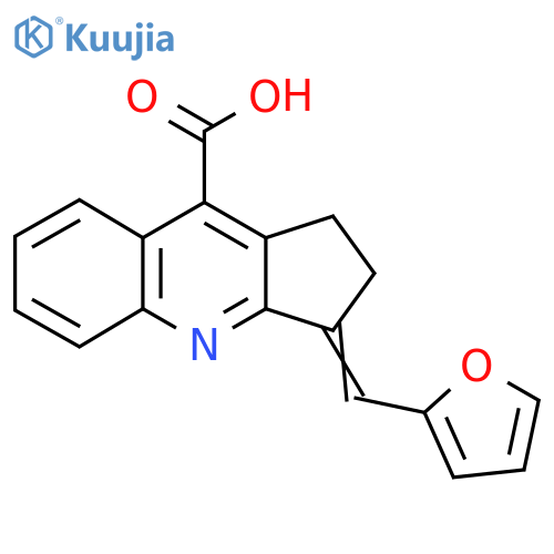3-(Furan-2-ylmethylidene)-1H,2H,3H-cyclopentabquinoline-9-carboxylic Acid structure