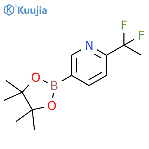 2-(1,1-difluoroethyl)-5-(4,4,5,5-tetramethyl-1,3,2-dioxaborolan-2-yl)pyridine structure