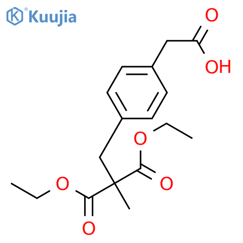 4-(2,2-Dicarboethoxy-propyl)phenylacetic Acid structure