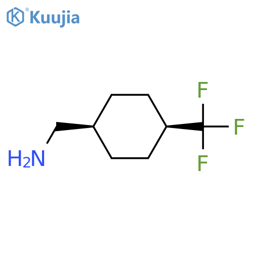 cis-[4-(trifluoromethyl)cyclohexyl]methanamine structure