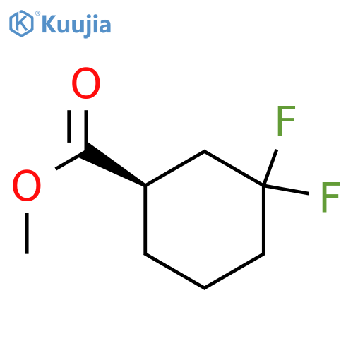 methyl (1R)-3,3-difluorocyclohexanecarboxylate structure