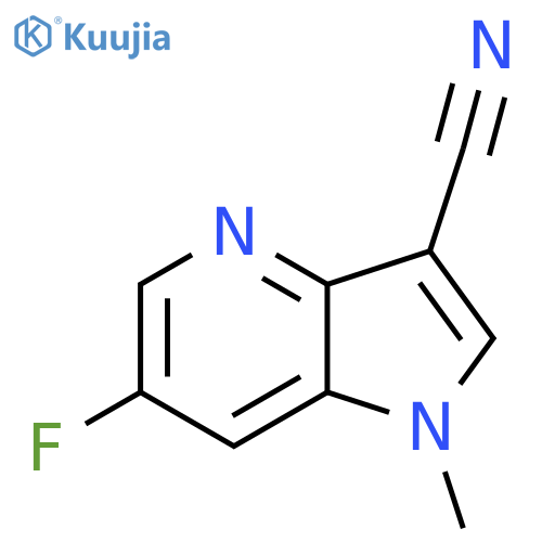 6-fluoro-1-methyl-1H-pyrrolo[3,2-b]pyridine-3-carbonitrile structure
