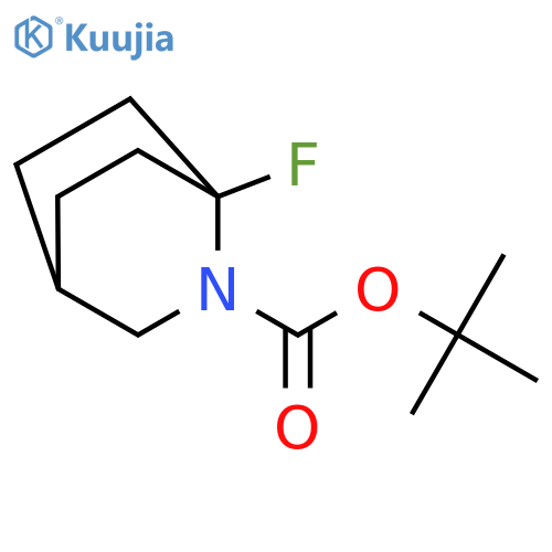 tert-butyl 1-fluoro-2-azabicyclo[2.2.2]octane-2-carboxylate structure