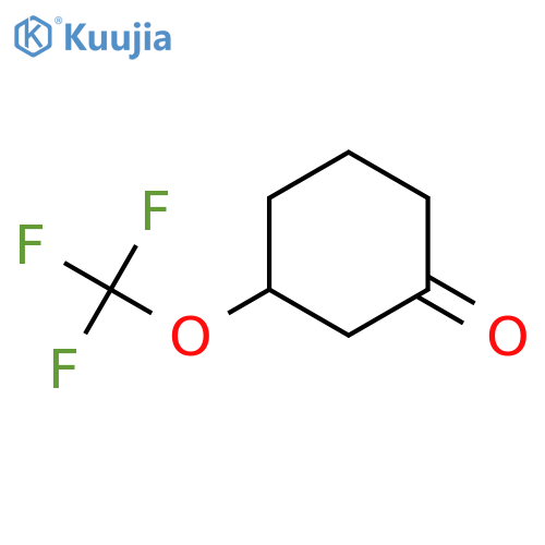 3-(trifluoromethoxy)cyclohexanone structure