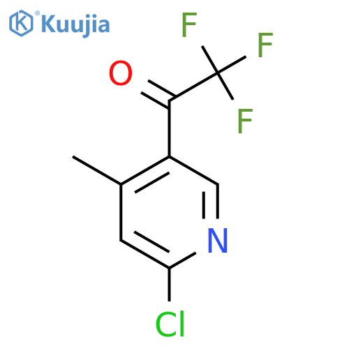 1-(6-Chloro-4-methylpyridin-3-yl)-2,2,2-trifluoroethanone structure