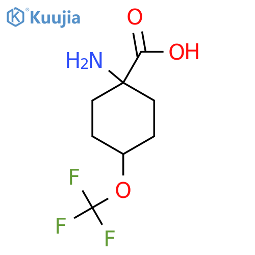 1-Amino-4-(trifluoromethoxy)cyclohexane-1-carboxylic acid structure