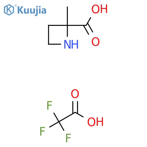 2-Methylazetidine-2-carboxylic acid; trifluoroacetic acid structure