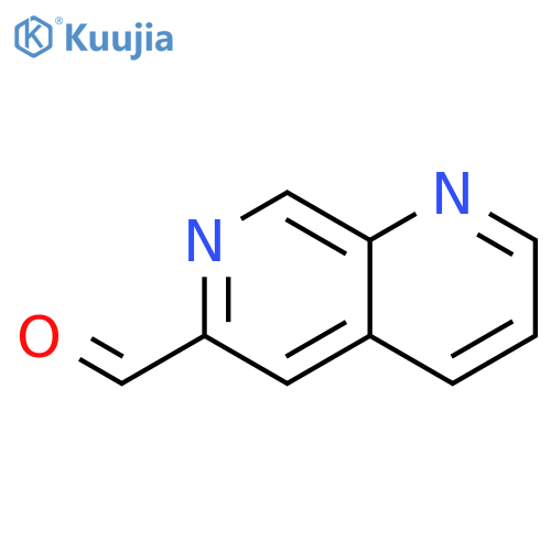 1,7-naphthyridine-6-carbaldehyde structure