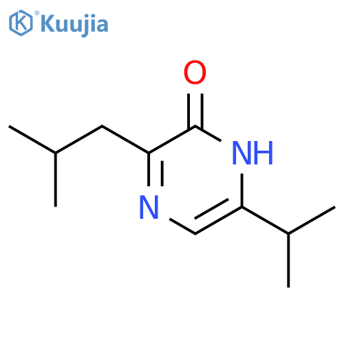 2(1H)-Pyrazinone,6-(1-methylethyl)-3-(2-methylpropyl)- structure