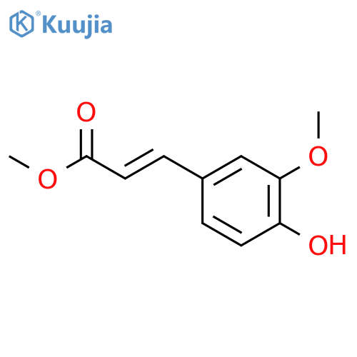 methyl 3-(4-hydroxy-3-methoxyphenyl)prop-2-enoate structure