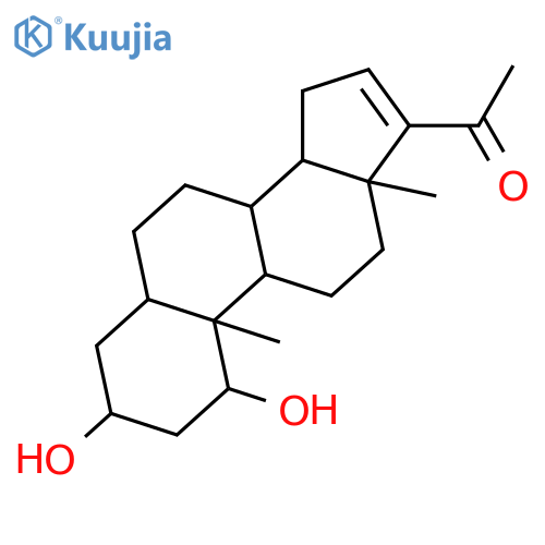 1,3-Dihydroxypregn-16-en-20-one; (1β,3β,5β)-form structure