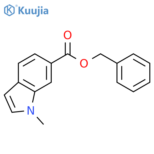 1H-Indole-6-carboxylic acid, 1-methyl-, phenylmethyl ester structure