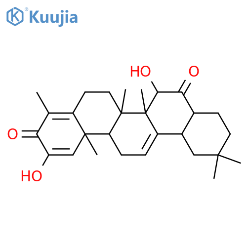 24,28-Dinoroleana-1,4,12-triene-3,16-dione,2,15-dihydroxy-, (15a)- (9CI) structure