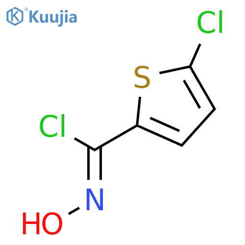 2-Thiophenecarboximidoyl chloride, 5-chloro-N-hydroxy- structure