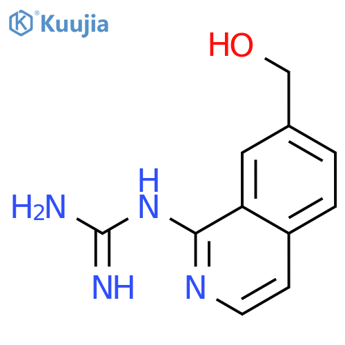 Guanidine, [7-(hydroxymethyl)-1-isoquinolinyl]- structure