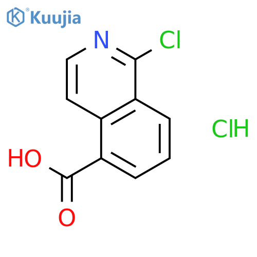 1-Chloroisoquinoline-5-carboxylic acid hydrochloride structure