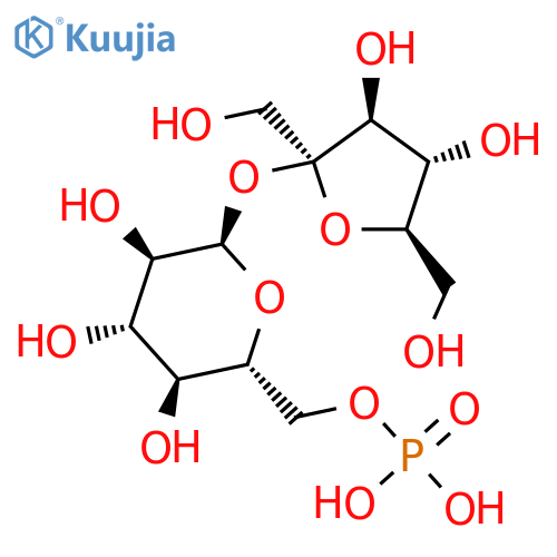 a-D-Glucopyranoside, b-D-fructofuranosyl, 6-(dihydrogenphosphate) structure