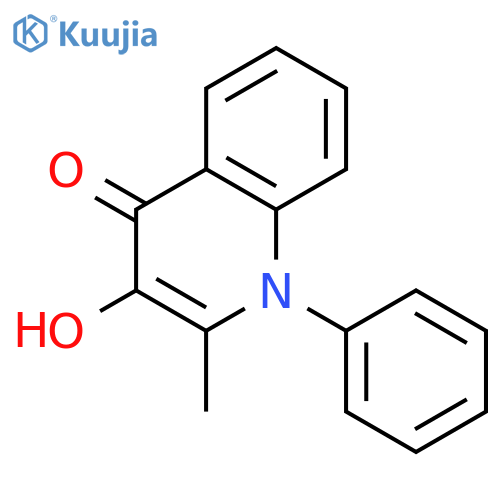 3-Hydroxy-2-methyl-1-phenylquinolin-4(1H)-one structure