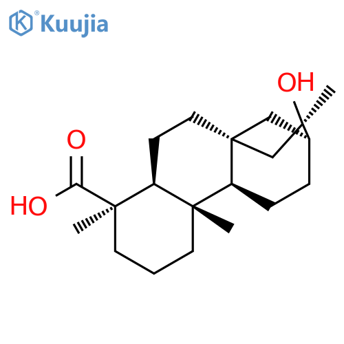 Kauran-18-oic acid,16-hydroxy-, (4a)- structure