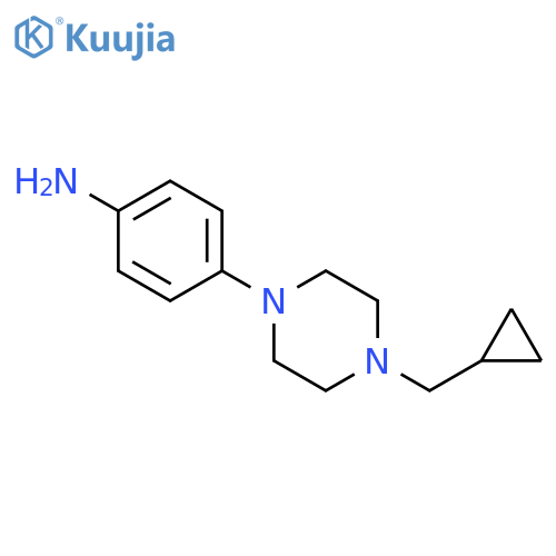 4-[4-(cyclopropylmethyl)piperazin-1-yl]aniline structure