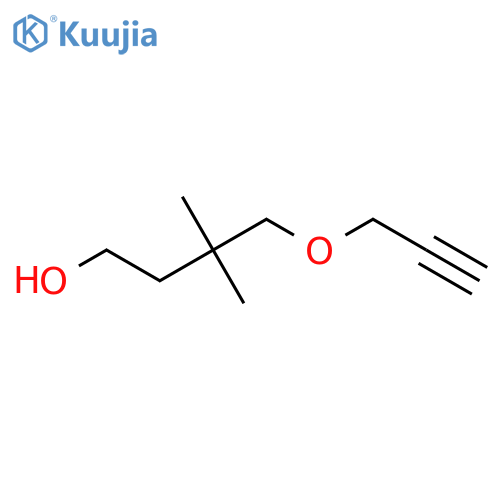 3,3-Dimethyl-4-(prop-2-yn-1-yloxy)butan-1-ol structure