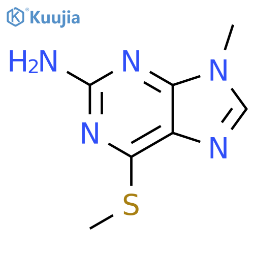 9H-Purin-2-amine,9-methyl-6-(methylthio)- structure